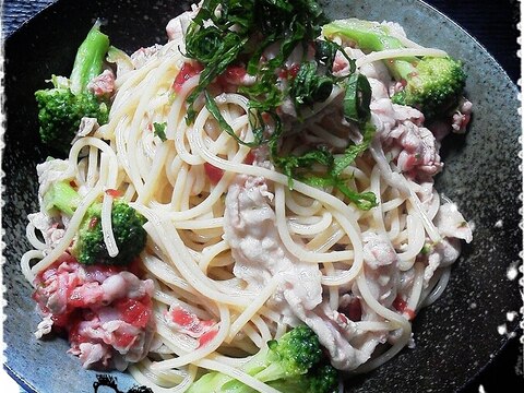 さっぱり梅味★豚しゃぶ冷製パスタ